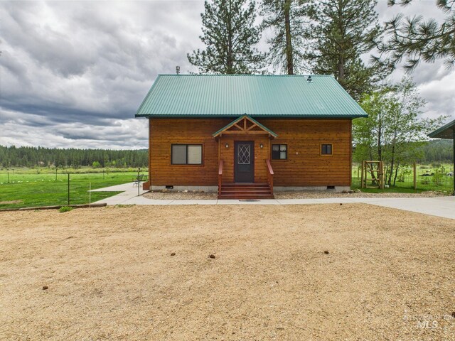 19 Hack Ln, Idaho City, ID 83631 - chalet / cabin featuring crawl space and metal roof