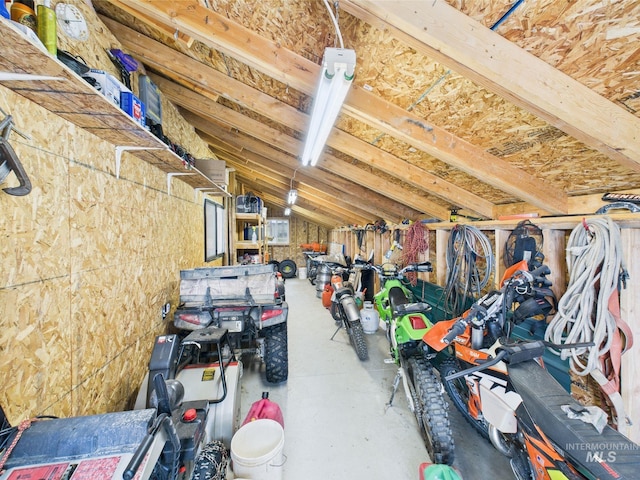 19 Hack Ln, Idaho City, ID 83631 - misc room featuring vaulted ceiling and concrete flooring