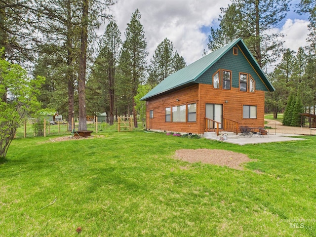 19 Hack Ln, Idaho City, ID 83631 - back of house featuring a patio and entry steps
