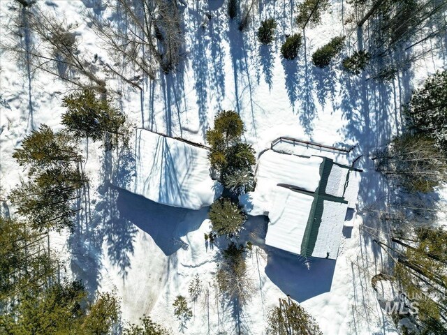 14187 Hancock Rd, Mccall, ID 83638 - view of snowy aerial view