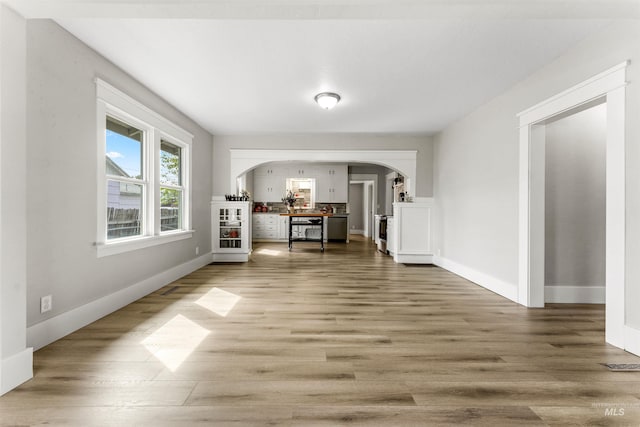 interior space featuring wood-type flooring