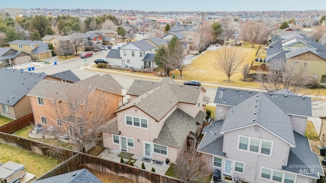 drone / aerial view featuring a residential view