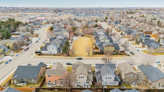 bird's eye view featuring a residential view