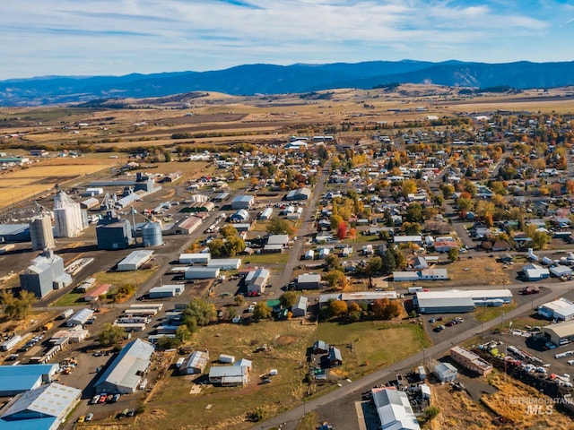 aerial view featuring a mountain view