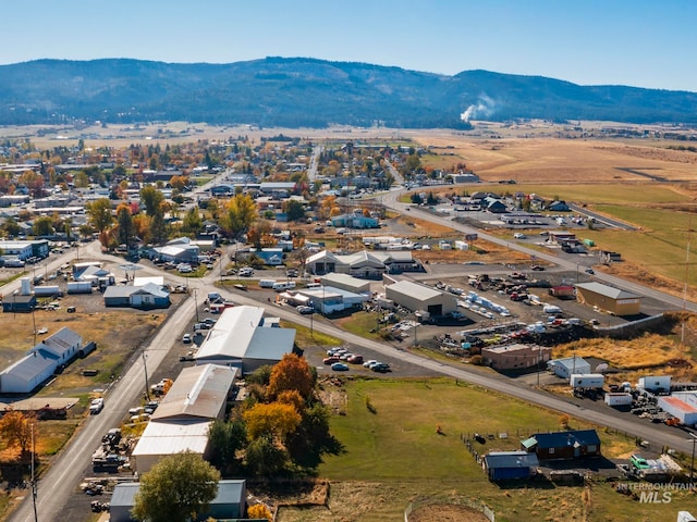 aerial view featuring a mountain view