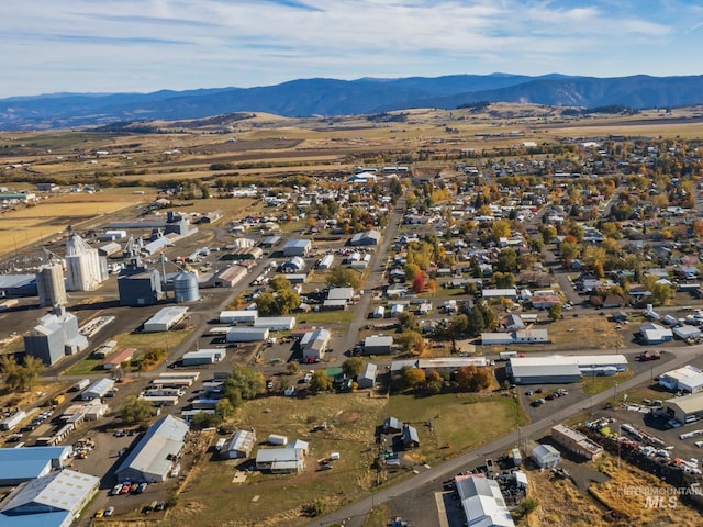702 N D St, Grangeville, ID 83530 - aerial view of property and surrounding area with mountains