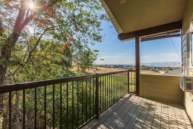 balcony featuring cooling unit