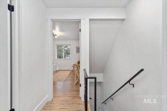 916 N 32nd St, Boise, ID 83702 - stairs featuring wood finished floors
