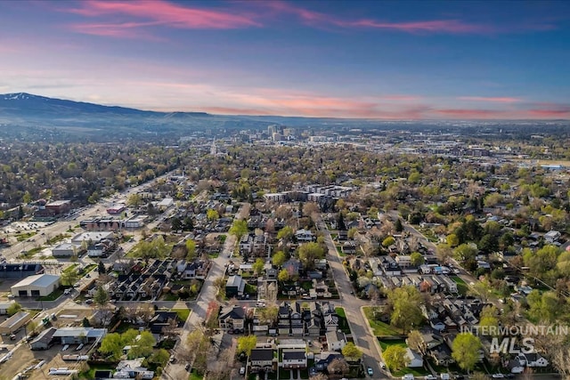 916 N 32nd St, Boise, ID 83702 - drone / aerial view with a mountain view