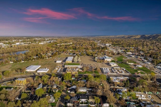 916 N 32nd St, Boise, ID 83702 - aerial view at dusk featuring a water view