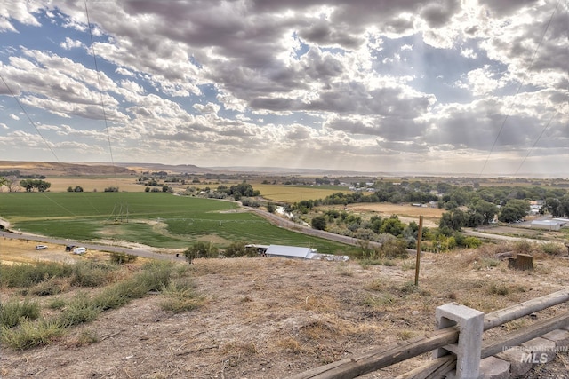 mountain view with a rural view