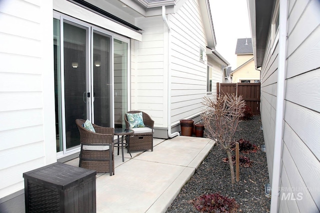 view of patio / terrace with fence