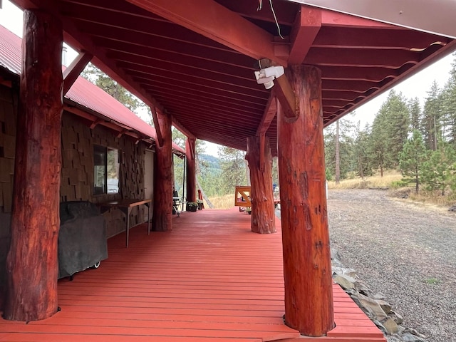 view of wooden terrace