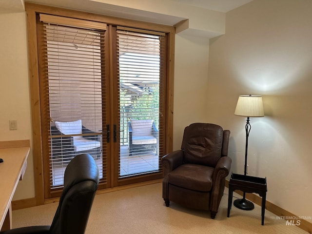 109 Angani Way Unit 15, Sun Valley, ID 83353 - office area with baseboards and french doors