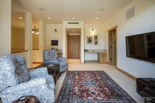 109 Angani Way Unit 15, Sun Valley, ID 83353 - carpeted living room featuring recessed lighting and baseboards