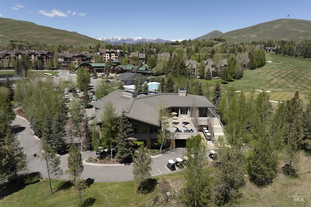 109 Angani Way Unit 15, Sun Valley, ID 83353 - aerial perspective of suburban area with a mountain backdrop