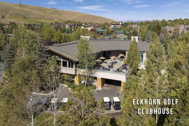 109 Angani Way Unit 15, Sun Valley, ID 83353 - aerial view of property and surrounding area with mountains