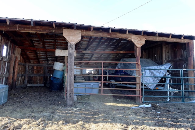 view of stable
