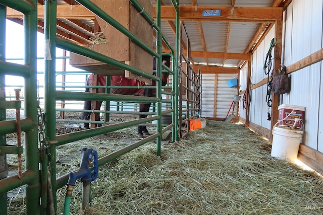 view of horse barn