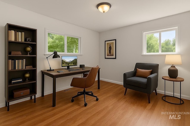 7313 W Court Ave, Boise, ID 83704 - office space with light wood finished floors and baseboards