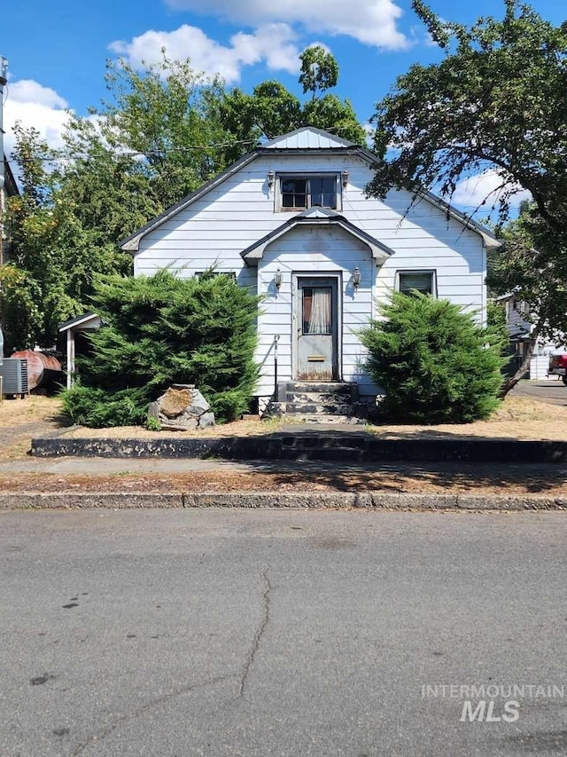 view of bungalow-style home