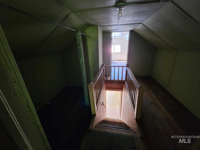 bonus room with lofted ceiling