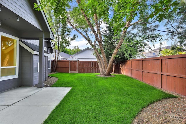 3742 N Heritage View Ave, Meridian, ID 83646 - view of yard with a patio