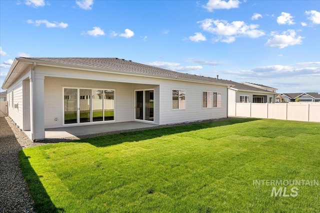 5278 W Mcnair St, Meridian, ID 83646 - rear view of house with a patio