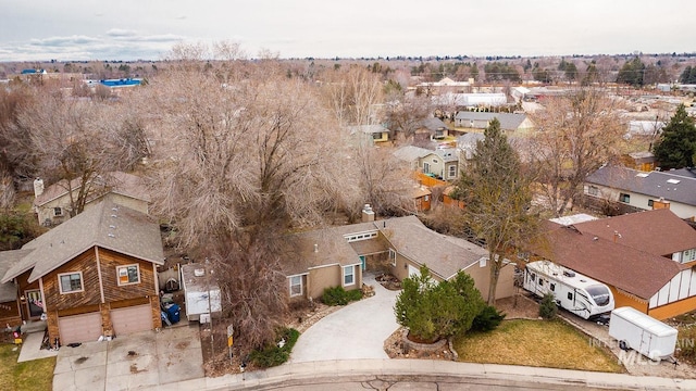 aerial view featuring a residential view