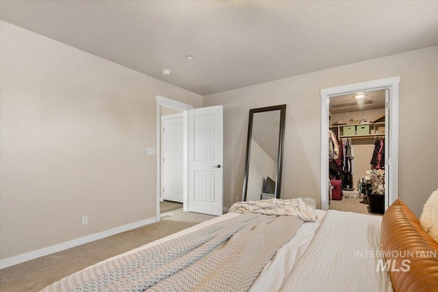8618 Latimore Ln, Middleton, ID 83644 - bedroom featuring light colored carpet, baseboards, a walk in closet, and a closet