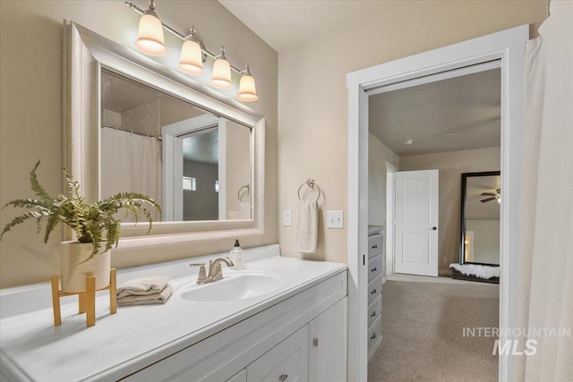 8618 Latimore Ln, Middleton, ID 83644 - full bathroom with vanity and a ceiling fan