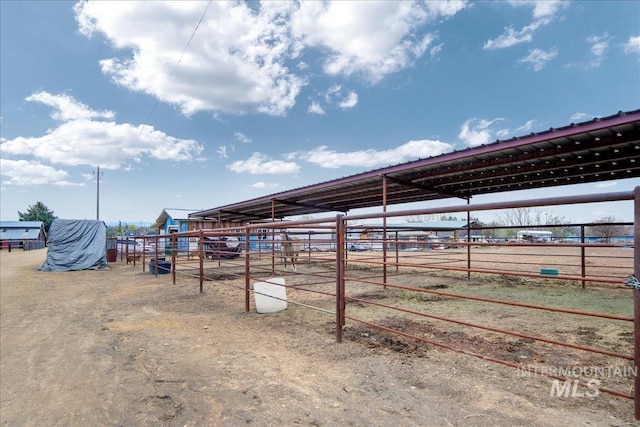 8618 Latimore Ln, Middleton, ID 83644 - view of yard featuring an exterior structure, an outdoor structure, and a view of countryside