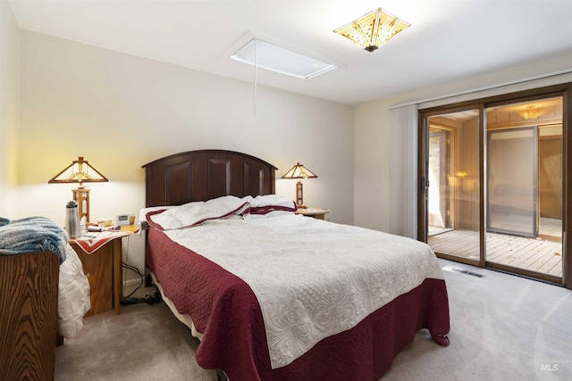 1719 S Gekeler Ln, Boise, ID 83706 - bedroom with attic access, carpet, and access to outside
