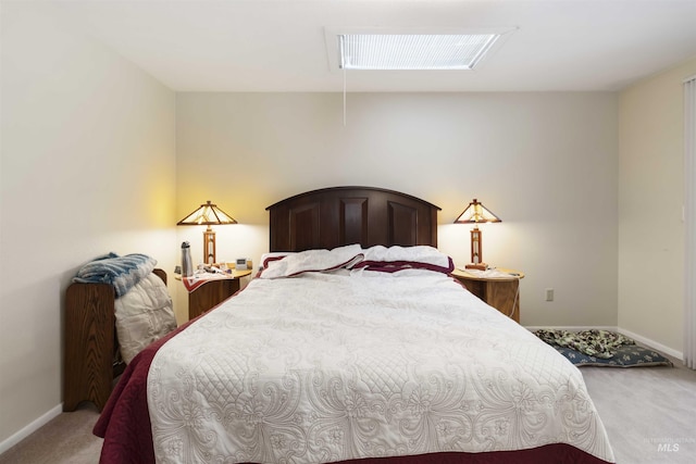 1719 S Gekeler Ln, Boise, ID 83706 - bedroom with light carpet, baseboards, and attic access