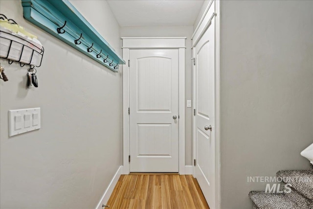 1879 Prairie View Way, Middleton, ID 83644 - doorway with light wood-style flooring and baseboards