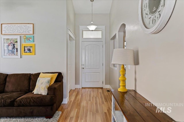 1879 Prairie View Way, Middleton, ID 83644 - entryway with light wood-style flooring and baseboards