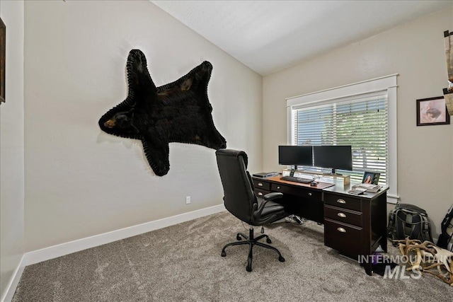 1879 Prairie View Way, Middleton, ID 83644 - office area featuring carpet flooring and baseboards