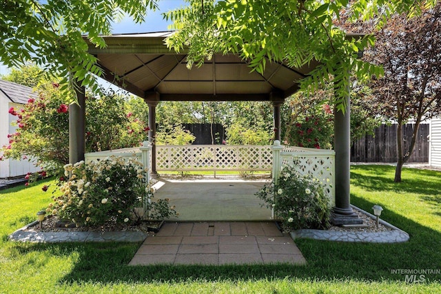 2800 Taylor Ct, Nampa, ID 83686 - view of yard featuring a gazebo and a patio area