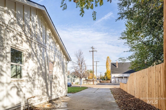 view of home's exterior with a patio