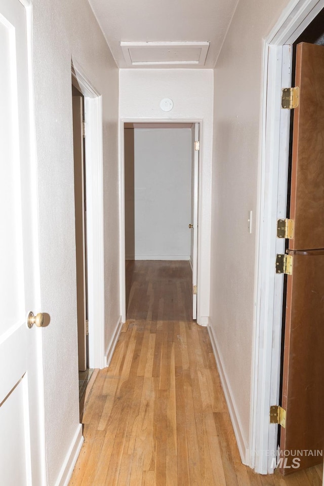 286 SW 3rd Ave, Ontario, OR 97914 - hall with light wood finished floors and attic access