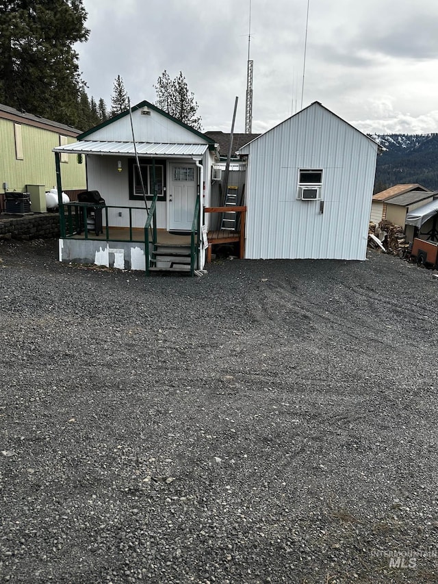 exterior space with covered porch