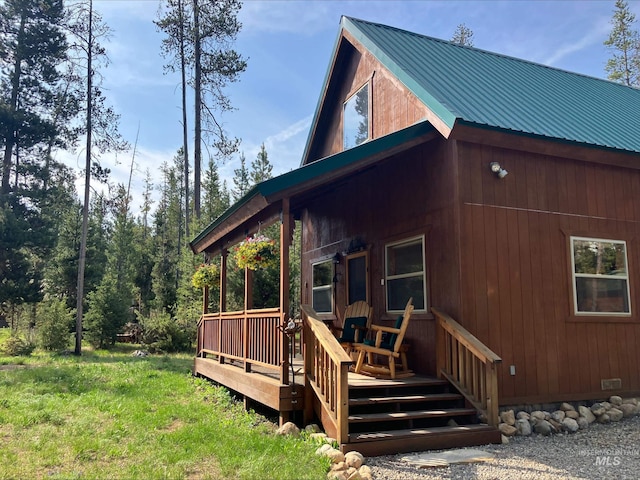 95 Valley Way, Stanley, ID 83278 - view of side of property featuring metal roof