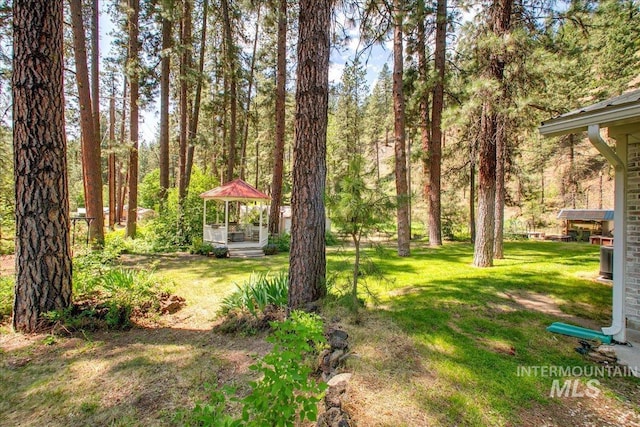 14 Cougar Ln, Boise, ID 83716 - view of grassy yard with a gazebo