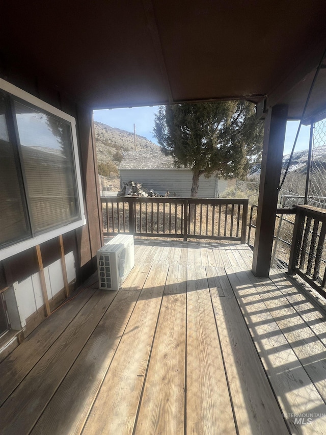 58438 Mansford Ave, Murphy Hot Springs, ID 83302 - wooden terrace with ac unit