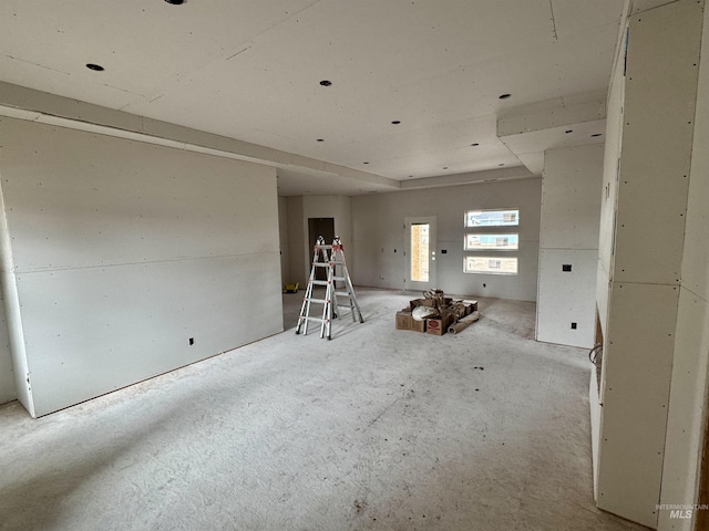 view of spare room