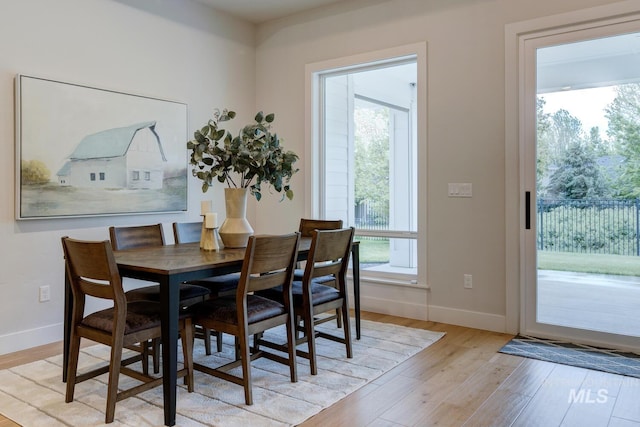 4014 W Farm View Dr, Boise, ID 83714 - dining room featuring plenty of natural light, light wood finished floors, and baseboards