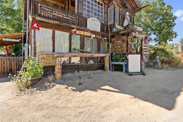 view of patio with a balcony