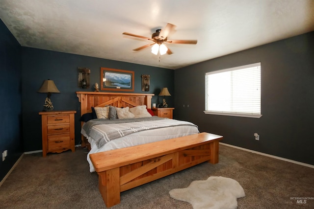 2059 Spring Creek Dr, Fruitland, ID 83619 - carpeted bedroom featuring baseboards and ceiling fan