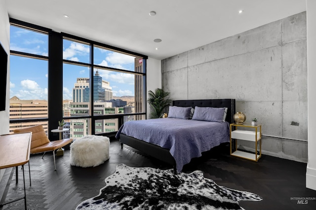 255 S Capitol Blvd Unit 1403, Boise, ID 83702 - bedroom with a city view, expansive windows, and multiple windows
