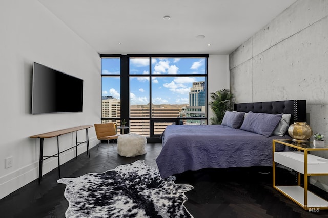 255 S Capitol Blvd Unit 1403, Boise, ID 83702 - bedroom with floor to ceiling windows and baseboards